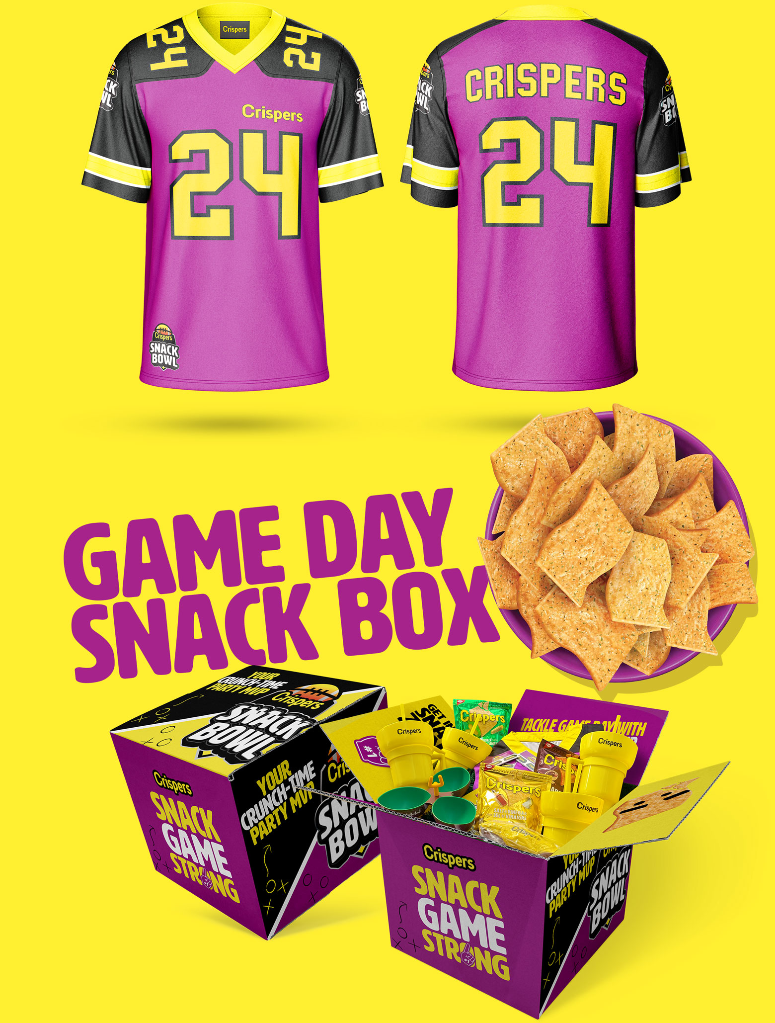 Crispers Jersey and Game Day Snack Box